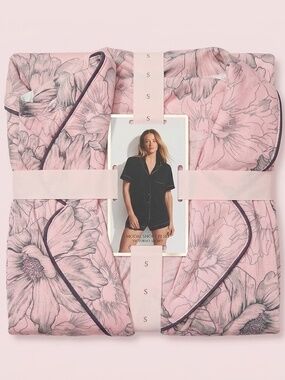NWT Victoria's Secret Pink Floral Modal Short Pajama Set
